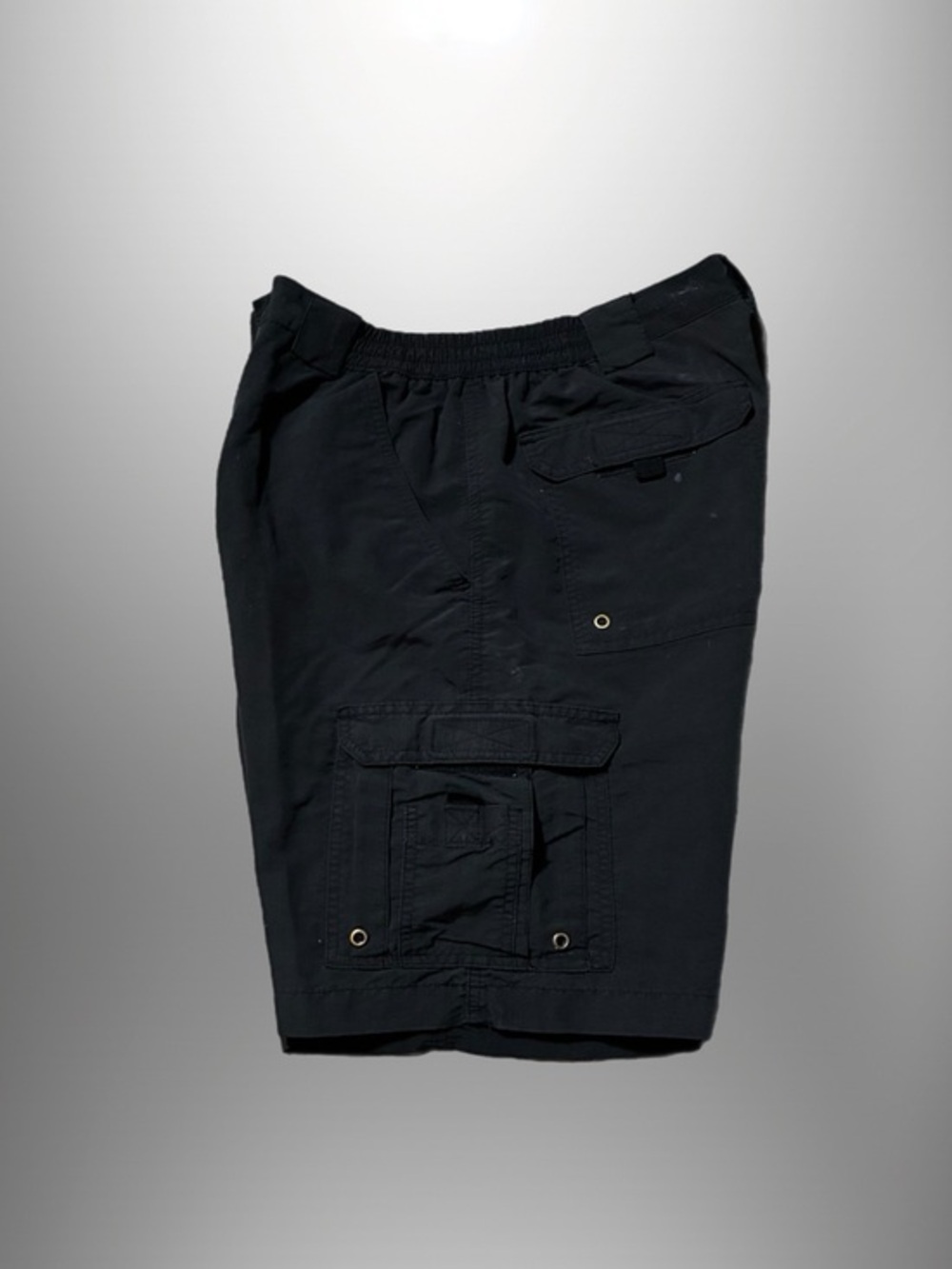 Vintage 90s Mens Black Cargo Shorts